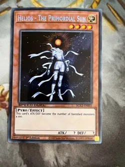 Helios - The Primordial Sun (Secret Rare) SGX3-ENF01 Secret Rare YuGiOh - Image 1