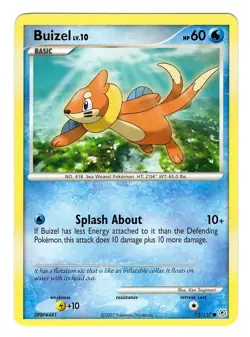 Pokemon TCG Buizel Lv.10 Diamond & Pearl 72/130 Regular Common Card Near Mint NM - Image 1