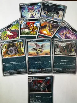 Pokemon TCG SV Black Bolt Lot (10x) - Zoroark Holo, Reverse Holos + 5 Evolutions - Image 1