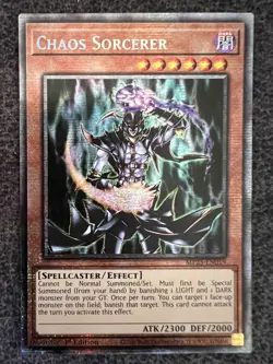 Yugioh Chaos Sorcerer MP25-EN019 Starlight Rare 1st Edition NM - Image 1