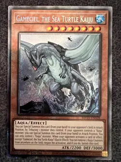 Yugioh Gameciel, the Sea Turtle Kaiju MP25-EN028 Starlight Edition 1st Ed NM - Image 1