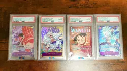 One Piece Card Luffy PSA10 4-Piece Set - Image 1