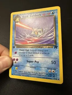 Dark Golduck 37/82 Team Rocket 1st Edition Pokemon Card 2000 WOTC - Image 2