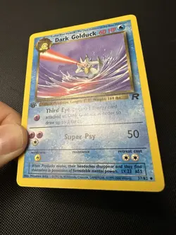 Dark Golduck 37/82 Team Rocket 1st Edition Pokemon Card 2000 WOTC - Image 3