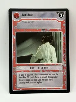Leia's Back- Star Wars Premiere Limited 1995 LS Uncommon CCG Card - Image 1