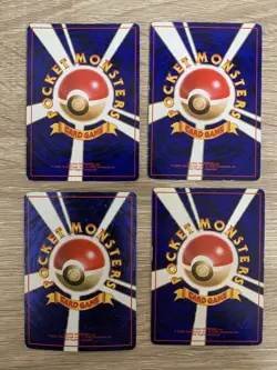 Set 4 Charizard Holo Old Back Pokemon Trading Card Game Vintage Nintendo Japan - Image 3