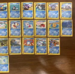 Set 30 Blastoise Water Type Set Pokemon e-Card TCG Vintage Nintendo Bandai Japan - Image 5