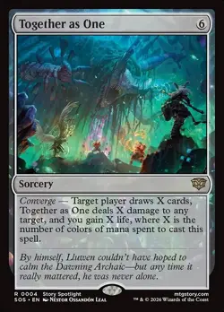FOIL TOGETHER AS ONE x1 mtg NM-M Secrets of Strixhaven 1 Rare - Image 1