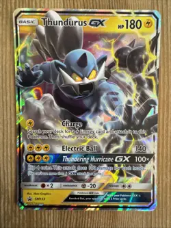 Pokemon Card - Thundurus GX SM Promos SM133 Promo LP - Image 1