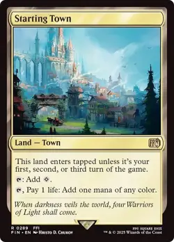 STARTING TOWN x1 mtg NM-M Final Fantasy 1 Rare - Image 1