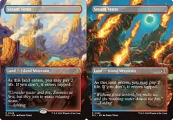 Borderless STEAM VENTS x1 mtg NM-M Lorwyn Eclipsed 1 Rare - Image 1