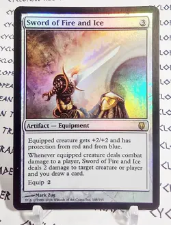 FOIL SWORD OF FIRE AND ICE x1 mtg NM/NM- Darksteel 1 Rare - Image 1