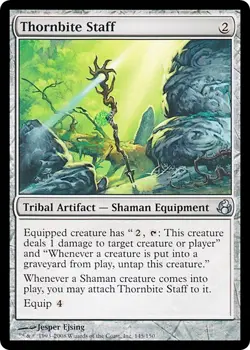 THORNBITE STAFF x1 mtg NM Morningtide 1 Unc - Image 1