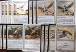 Vintage PEGASUS LOT ~mtg Sacred Mesa Stampede 9 Unglued Pesasus Token NM - Image 3