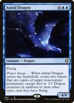 ASTRAL DRAGON x1 mtg NM-M Commander Legends Baldurs Gate 1 Rare - Image 1