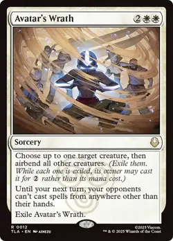 AVATAR'S WRATH x4 mtg NM-M The Last Airbender 4 Rare - Image 1