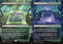 Borderless OVERGROWN TOMB x1 mtg NM-M Lorwyn Eclipsed 1 Rare - Image 1