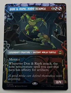 MTG TMNT Don & Raph Legendary Creature RARE FOIL #0243 - Image 1
