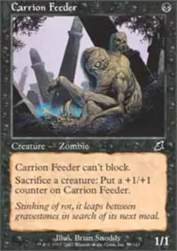 MTG Carrion Feeder, Scourge, Heavily Played, English - Image 1