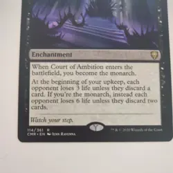 MTG Court of Ambition Commander Legends 114/361 Regular Rare W1 - Image 3