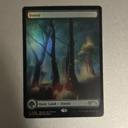 MTG Forest (0035) *Foil* MagicCon Secret Lair Lotus Land MT/NM John Avon - Image 1