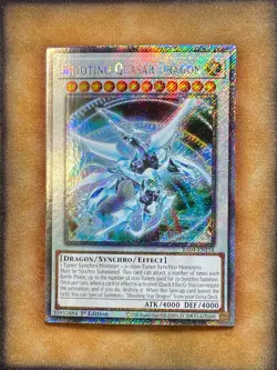 Yugioh Shooting Quasar Dragon RA04-EN158 Platinum Secret Rare 1st Ed NM - Image 1