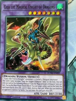 Yugioh Gaia The Magical Knight Of Dragons ROTD-EN037 Super Rare NM - Image 1