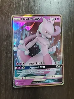 Pokemon Mewtwo GX TCG Hidden Fates Holo Ultra Rare Card 31/68 - Image 1