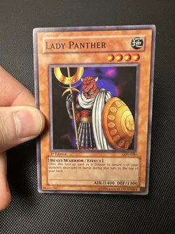 Lady Panther - LON-030 - Common - 1st Edition Yugioh Card NA English Vintage - Image 1