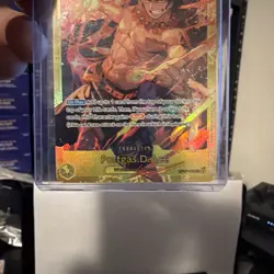 One Piece CCG - OP07-119 (reprint) Portgas.D.Ace SEC NM Alt Art Foil ENGLISH - Image 3