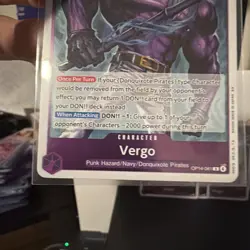 One Piece - Vergo OP14-061 Foil Playset (x4) - The Azure Sea's Seven NM - Image 3