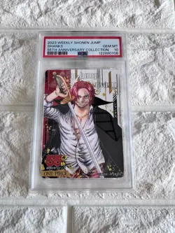 PSA 10 2023 WEEKLY SHONEN JUMP 55TH ANNIVERSARY COLLECTION SHANKS one piece - Image 3