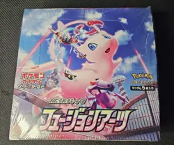 Pokemon Card Game Sword & Shield Fusion Arts Strike Mew Booster Box s8 Sealed - Image 1