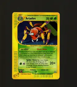 Pokemon TCG Aquapolis E-Series Card Ariados H3/H32 Holo Rare 2002 Card HP - Image 1