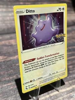 Ditto 053/078 Holo Rare Pokemon GO Pokemon Card - Image 2
