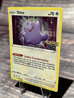 Ditto 053/078 Holo Rare Pokemon GO Pokemon Card - Image 3