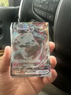 Pokemon TCG Stonjourner VMAX Holo Ultra Rare Card Sword & Shield 116/202 - Image 1