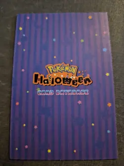 Pokemon Peru Exclusive Team Halloween Database Red Holo Card Eevee - Image 2