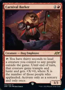 Carnival Barker - Foil x1 Magic the Gathering 1x Unfinity mtg card - Image 1