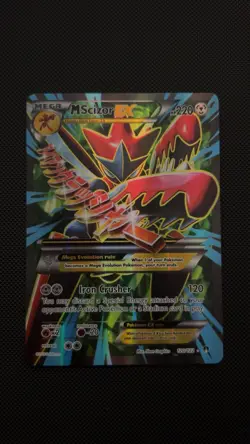 Pokemon M Scizor EX Full Art Ultra Rare Holo Breakpoint Mega 120/122 Card (NM) - Image 1