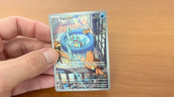Squirtle 148/142 Stellar Crown Pokemon Rare Holo Brazilian Pack Fresh Card NM+ - Image 2