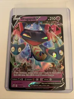 Pokemon TCG Dragapult v Rebel Clash Holo Ultra Rare Card 092/192 - Image 1