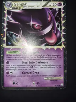 Pokemon Card Gengar Prime 94/102 HGSS Triumphant Holo 2010 - Image 1