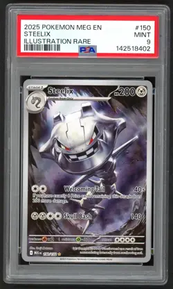 Pokemon Cards - PSA 9 Steelix 150/132 - Mega Evolution IR - MINT - PSA9 - Image 1