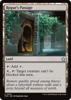 ~ Rogue's Passage ~ NM Foil ~ Foundations ~ MTG ~ - Image 1