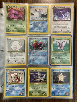 Vintage & Modern Pokemon Binder Card Collection 275+ Cards Various Sets Holos - Image 1