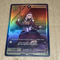 PorcelainMaid 9 Holo 1st Edition Awakened Worlds Card GamerSupps VCard 110/250 - Image 1