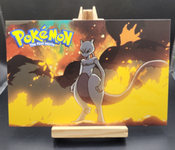 1999 Pokemon The First Movie 2 of 3 Warner Bros. Post Card Mewtwo Art LP-NM - Image 1