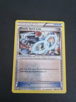 REVERSE HOLO Pokemon Card XY Steam Siege Steelix Spirit Link 106/114 - Image 1