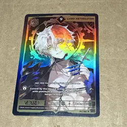 Lord Aethelstan 9 Holo 1st Edition Awakened Worlds Card GamerSupps VCard 194/250 - Image 1